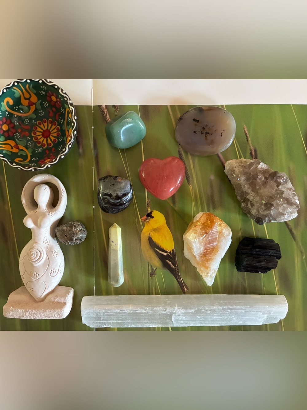 🔮 13 Piece Healing Crystal Gift Box Citrine Point, Dendritic (rare crystals) ⚡️